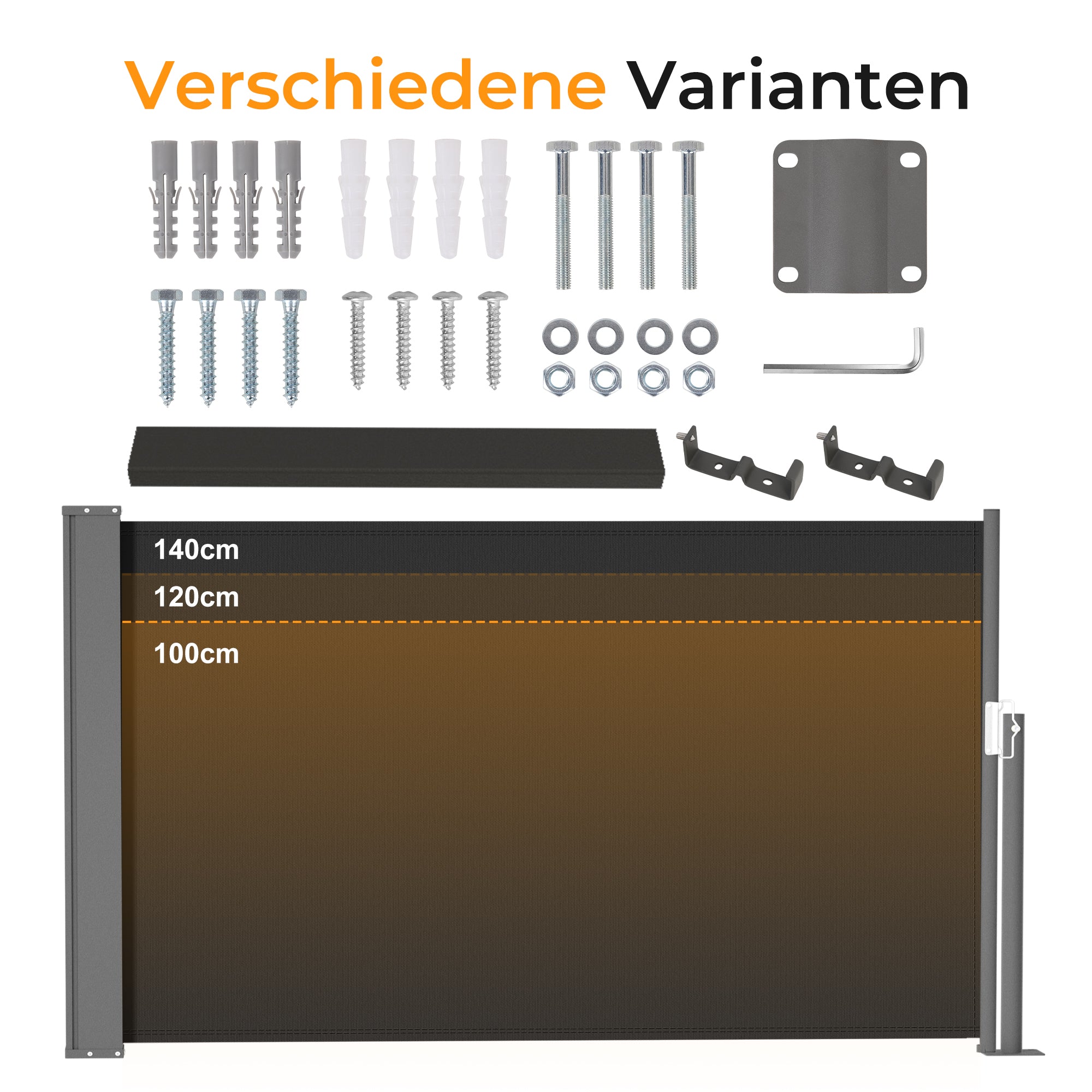 Ausziehbar Seitenmarkise