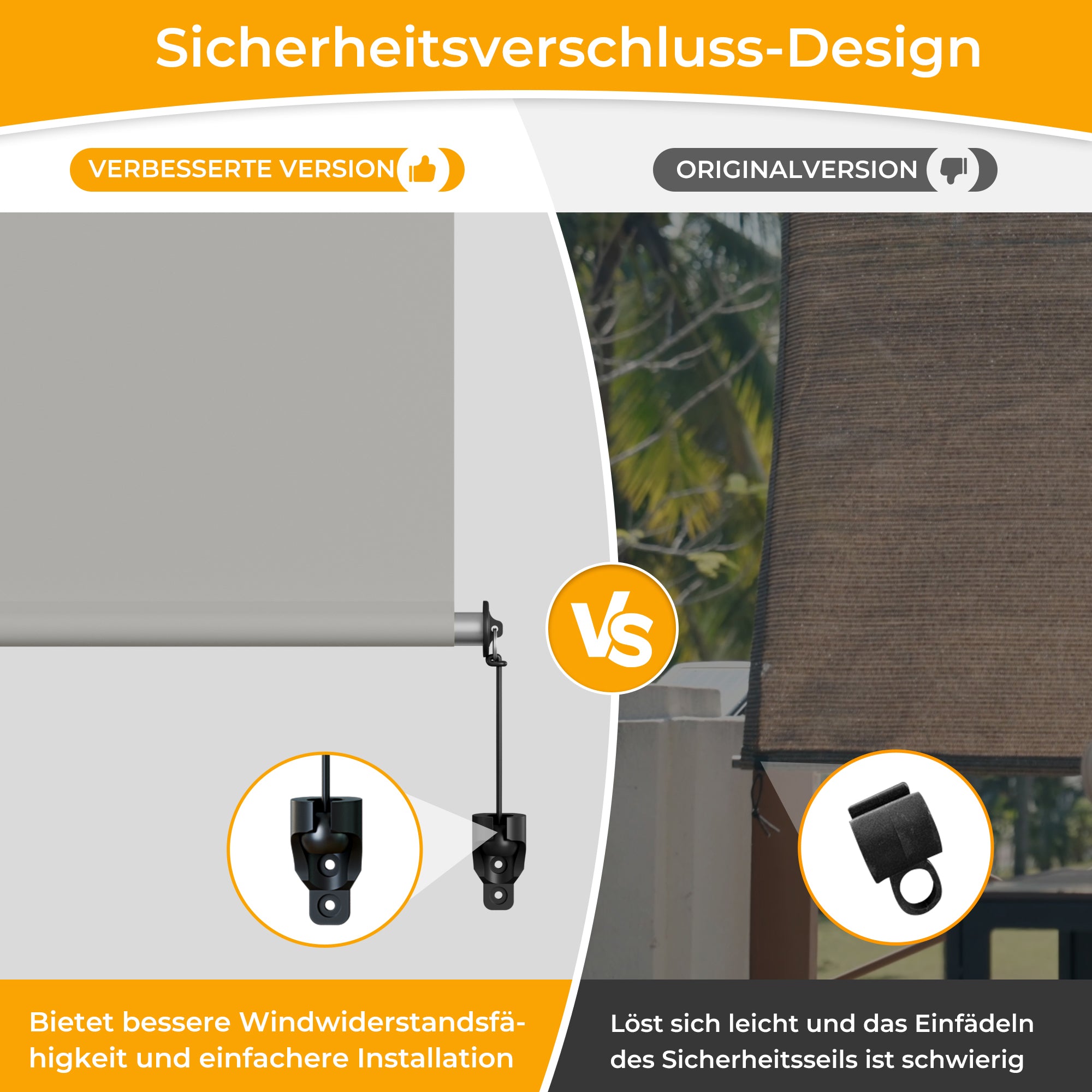 Außenrollo Senkrechtmarkise
