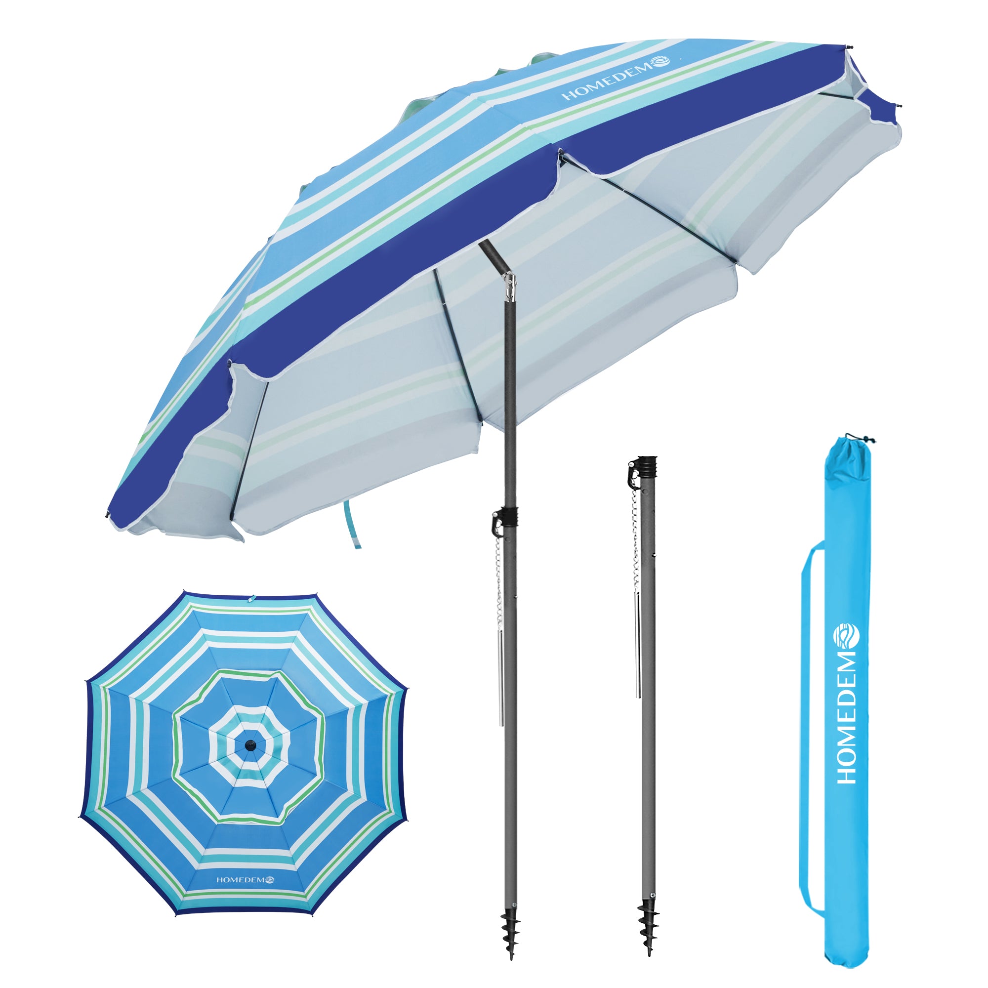 HOMEDEMO Strandschirm für draußen sonnenschirm