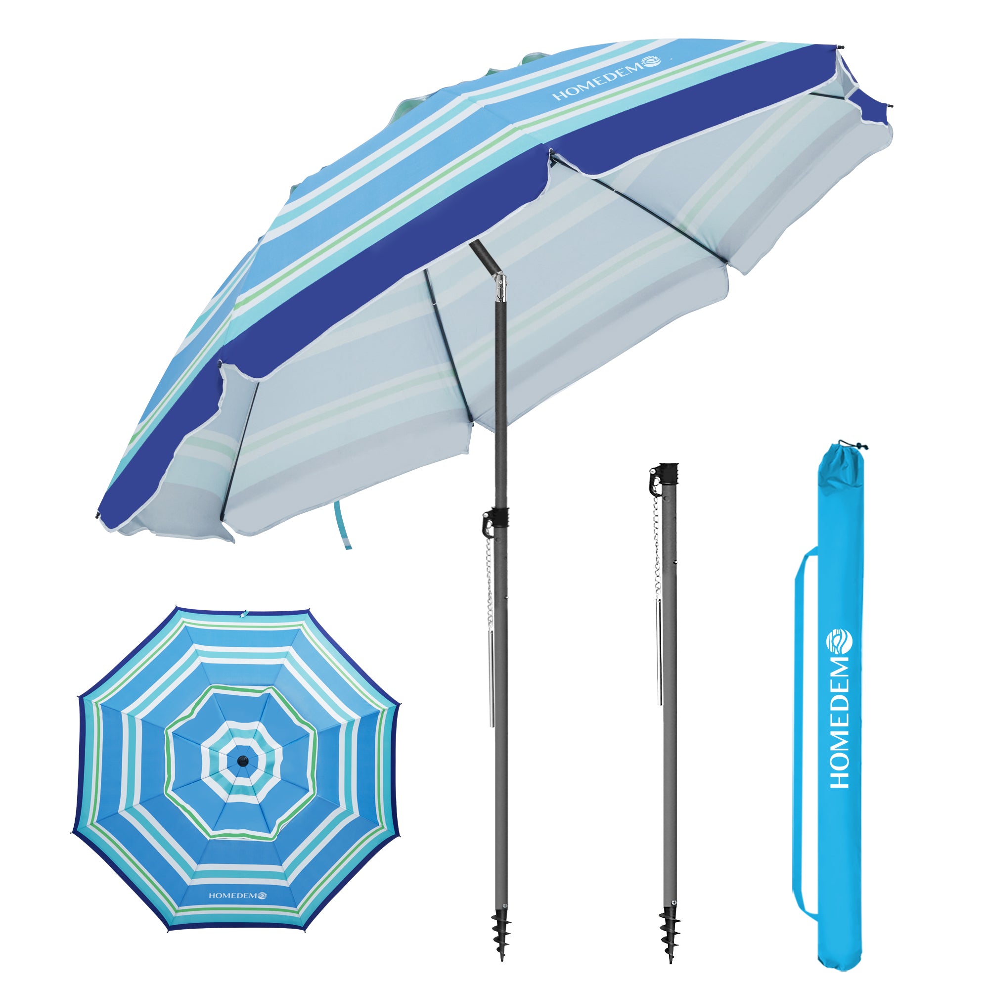 HOMEDEMO Strandschirm für draußen sonnenschirm