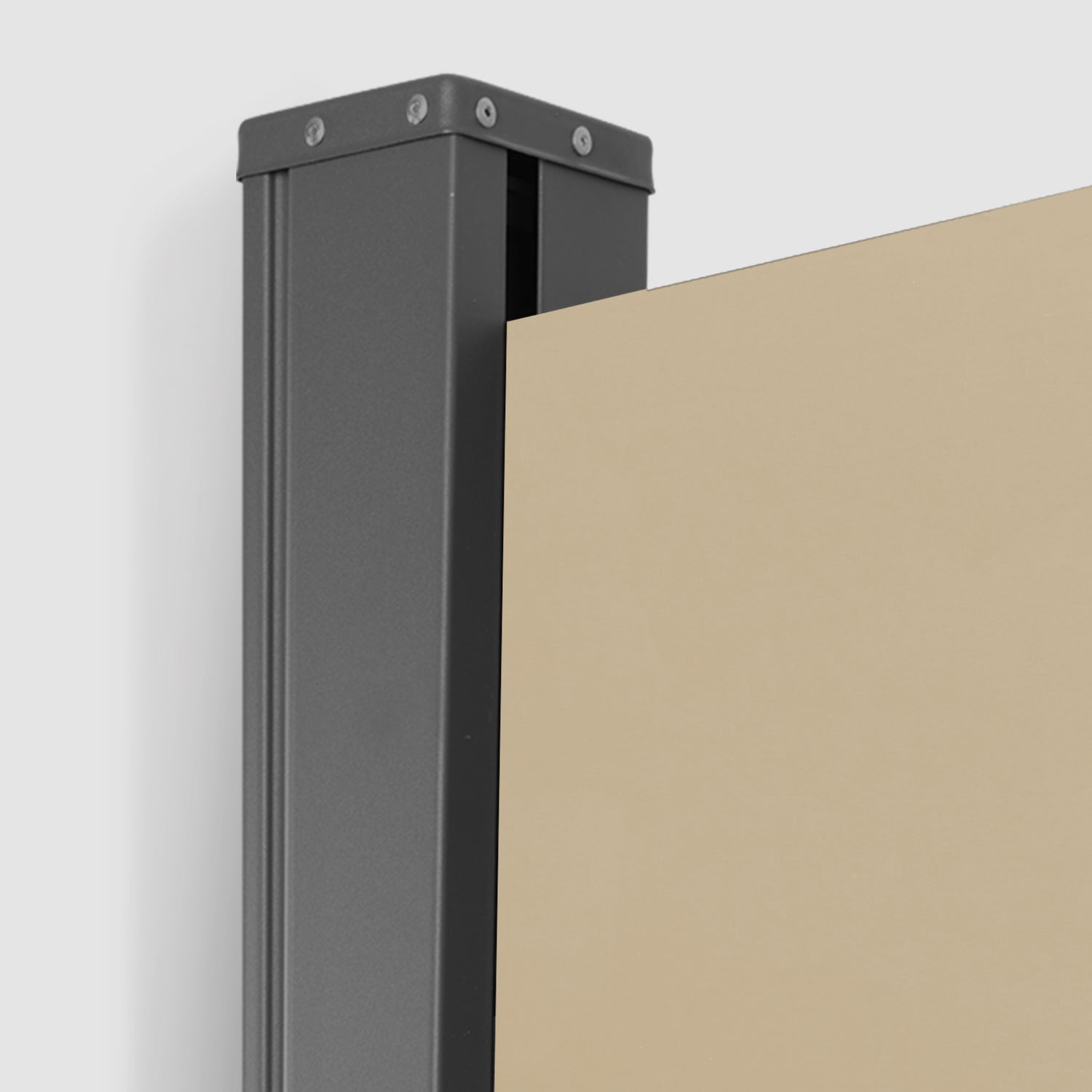 Enlarged view of Khaki Extendible Side Pull Awning vertical bar