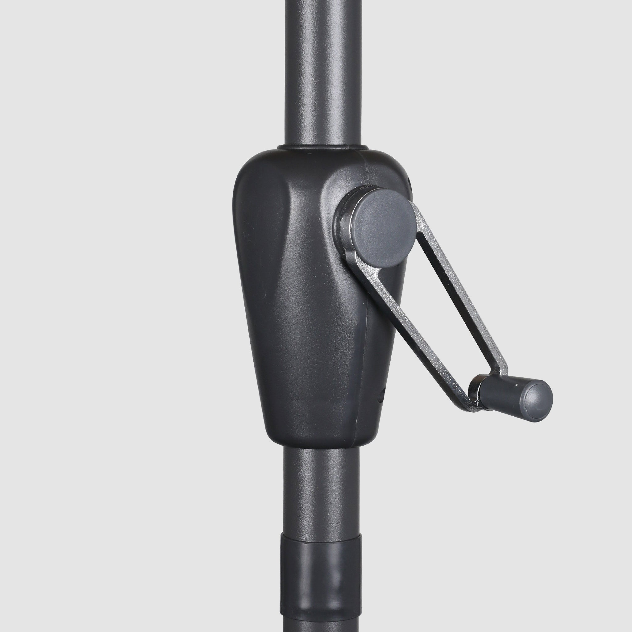 Enlarged black pole and black rocker.