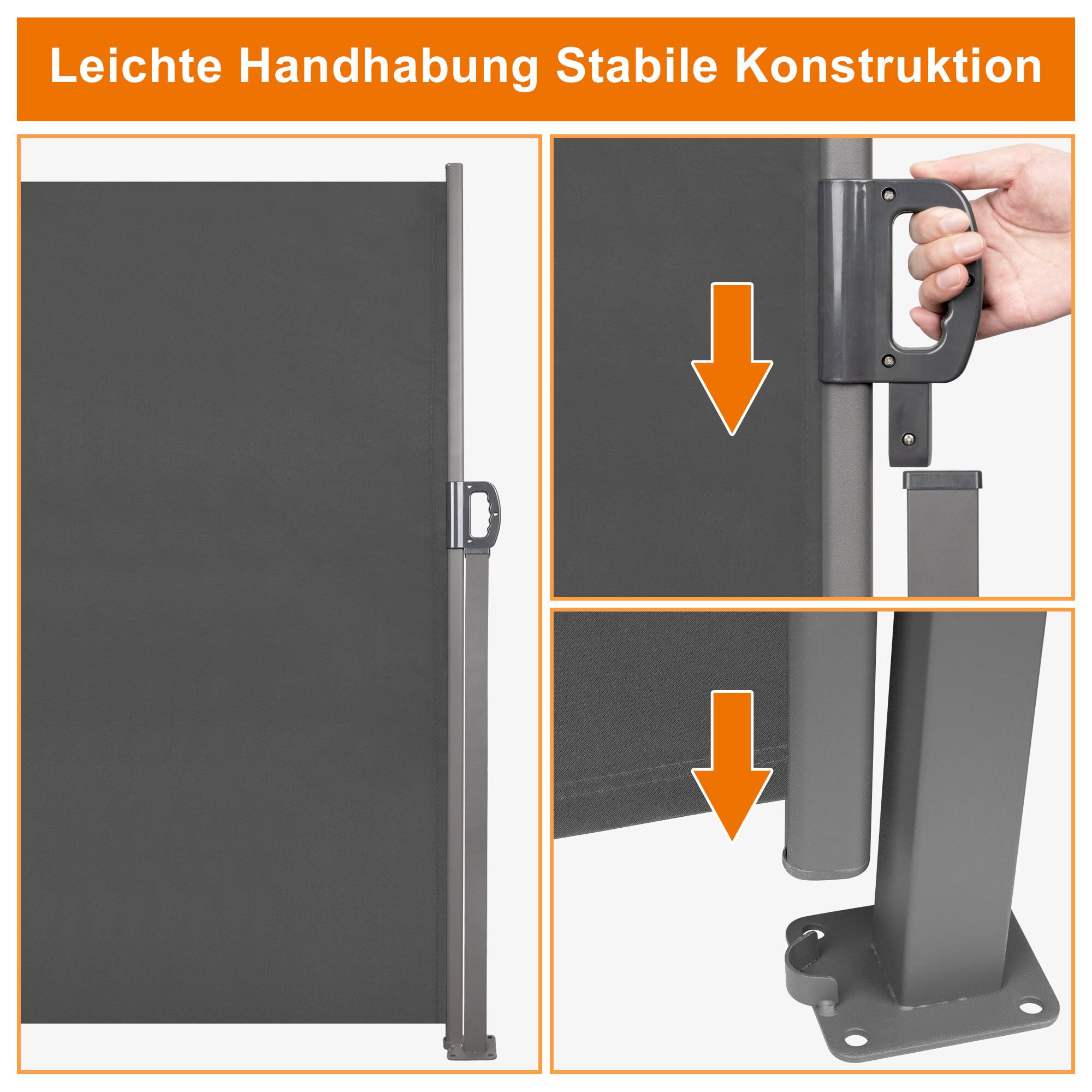 Ausziehbar Doppel Seitenmarkise