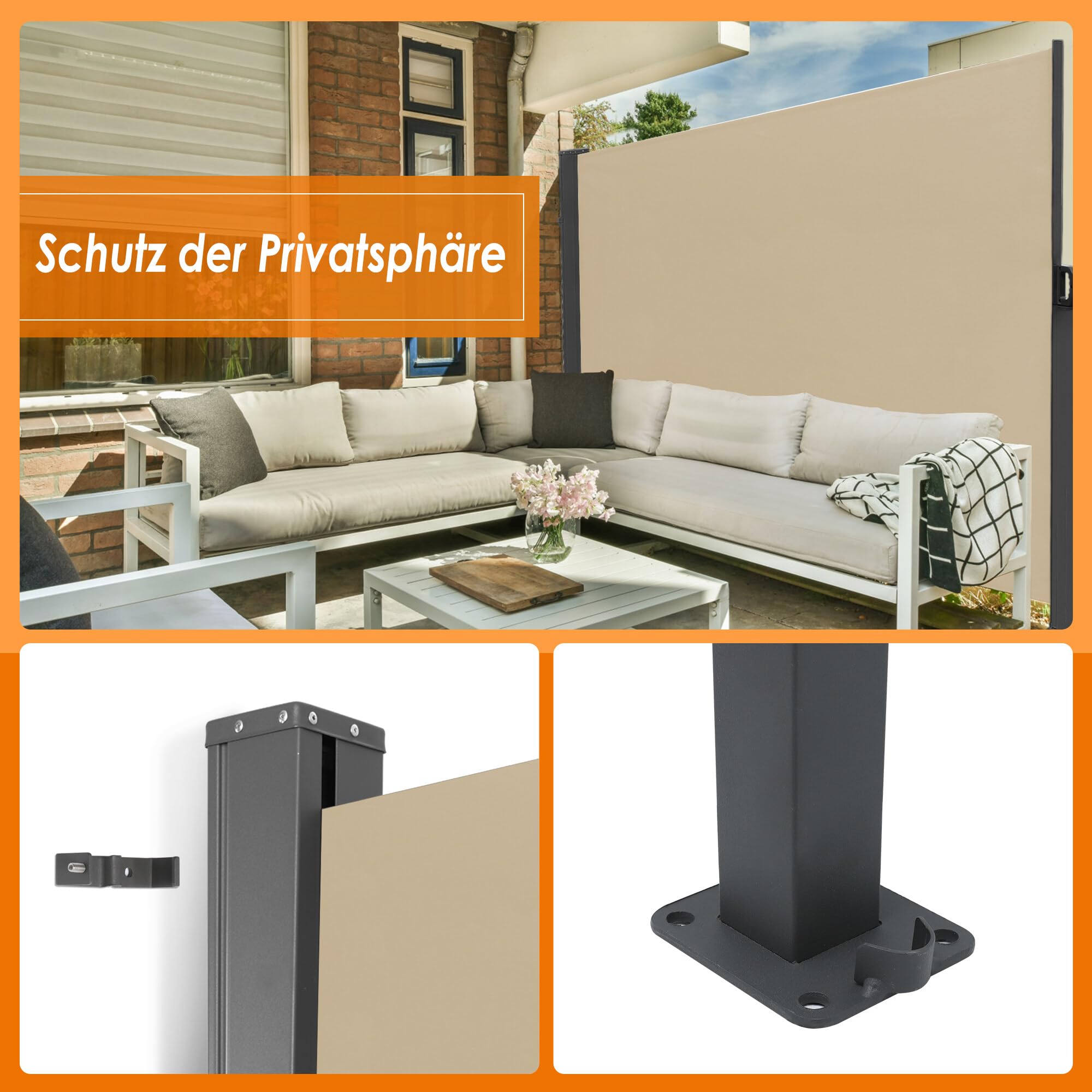 Ausziehbar Seitenmarkise