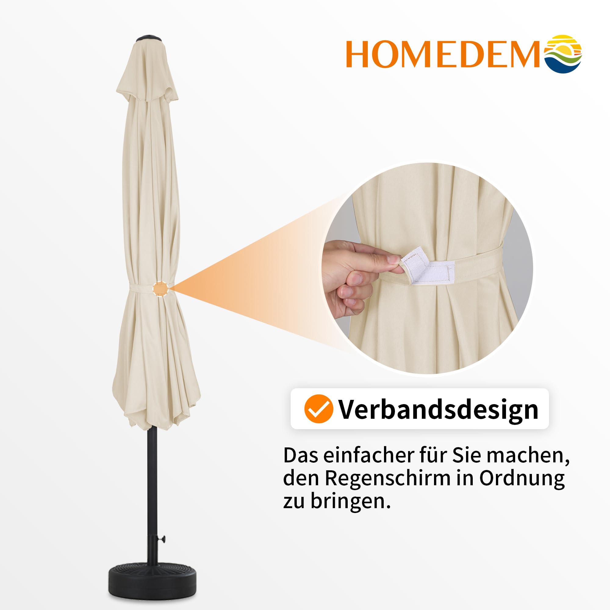 Groß Garten Sonnenschirme zum kurbeln