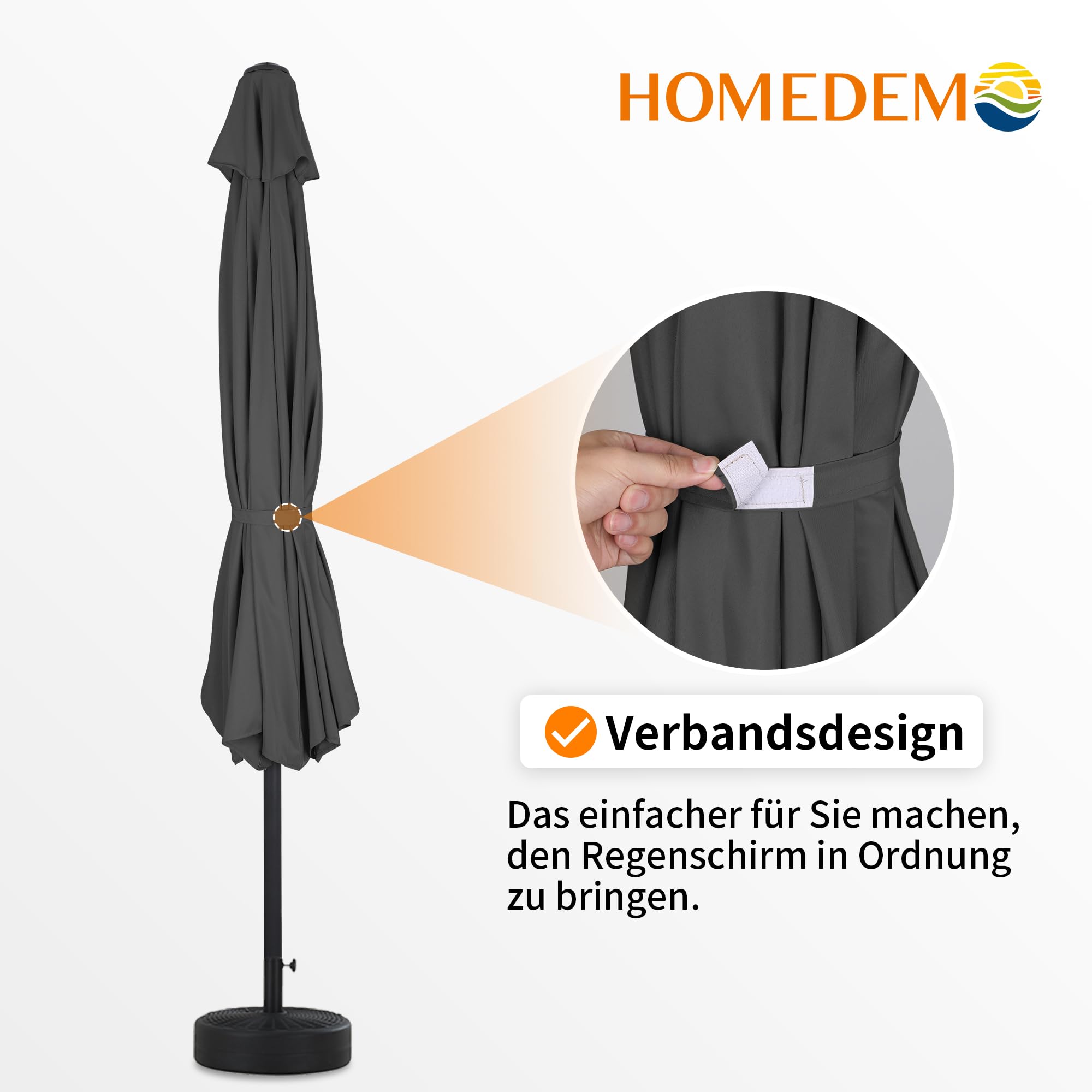 Groß Garten Sonnenschirme zum kurbeln