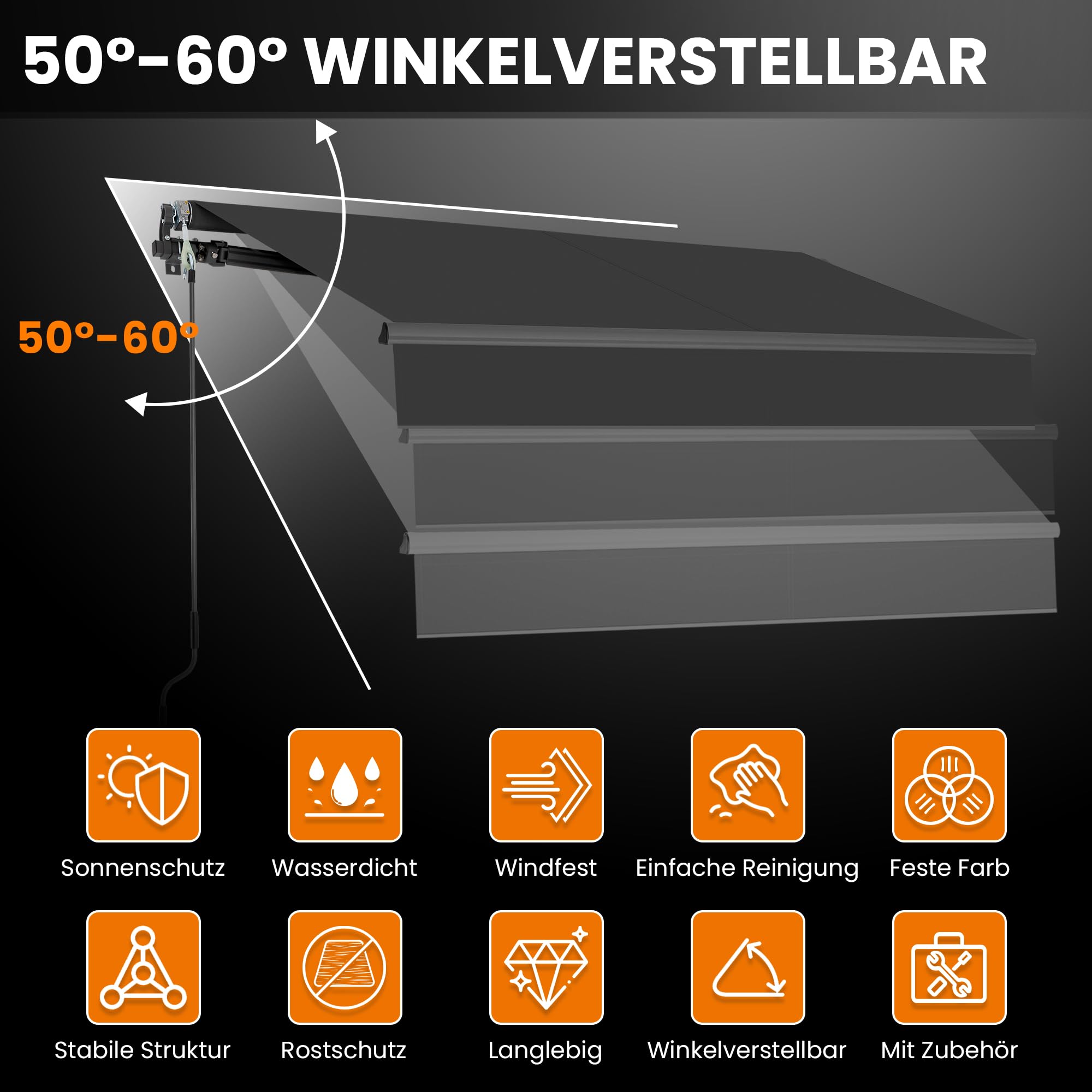 Elektrische Gelenkarmmarkise