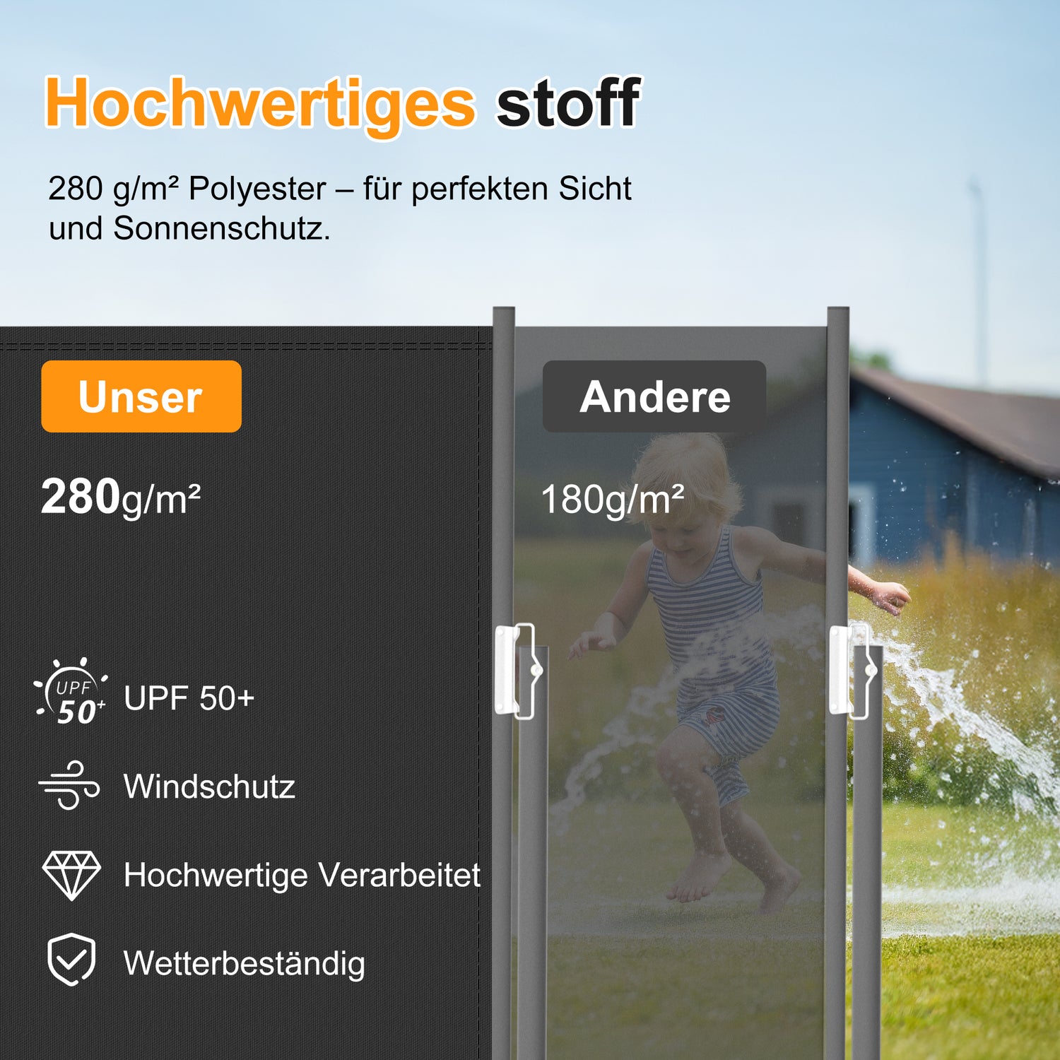 Ausziehbar Seitenmarkise