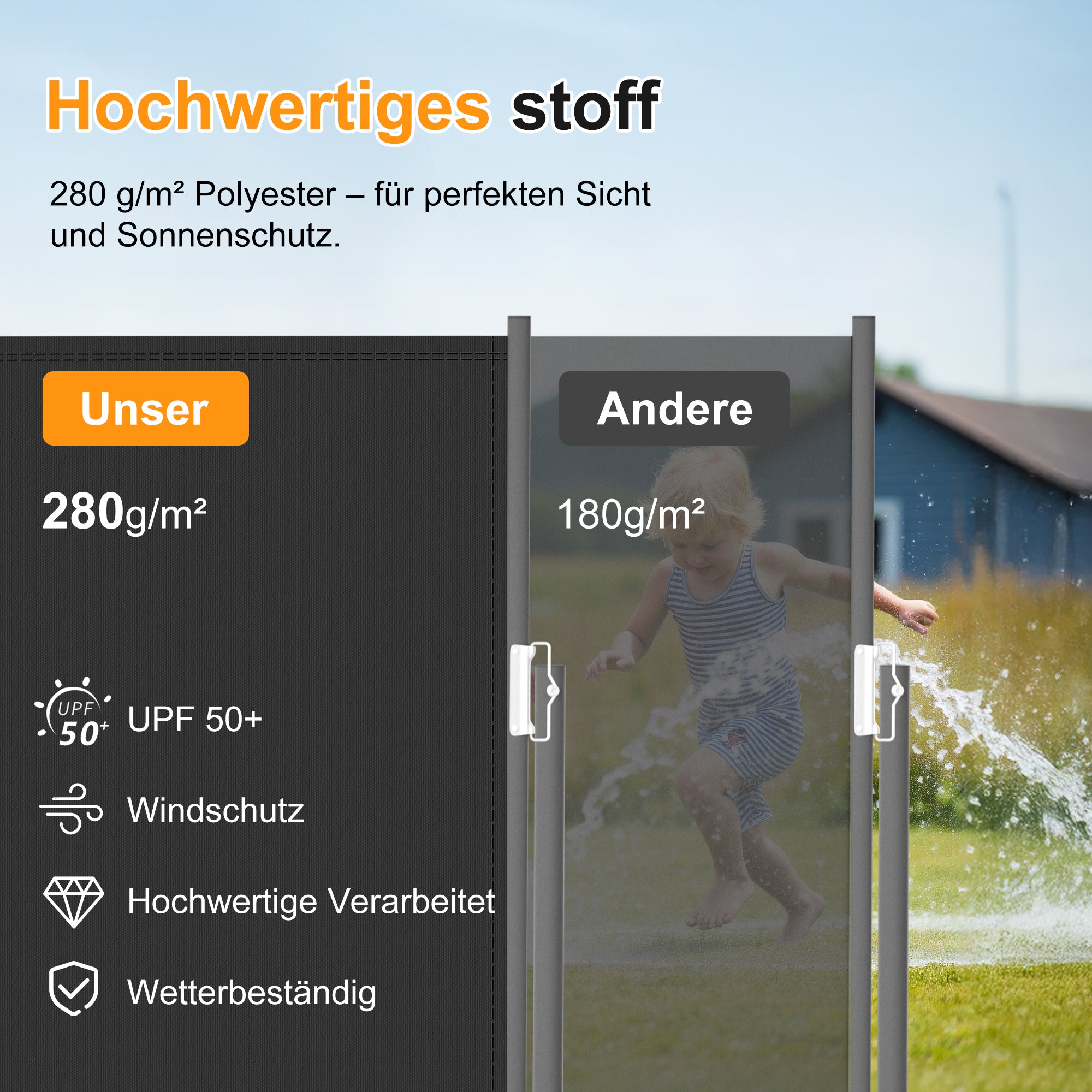 Ausziehbar Seitenmarkise