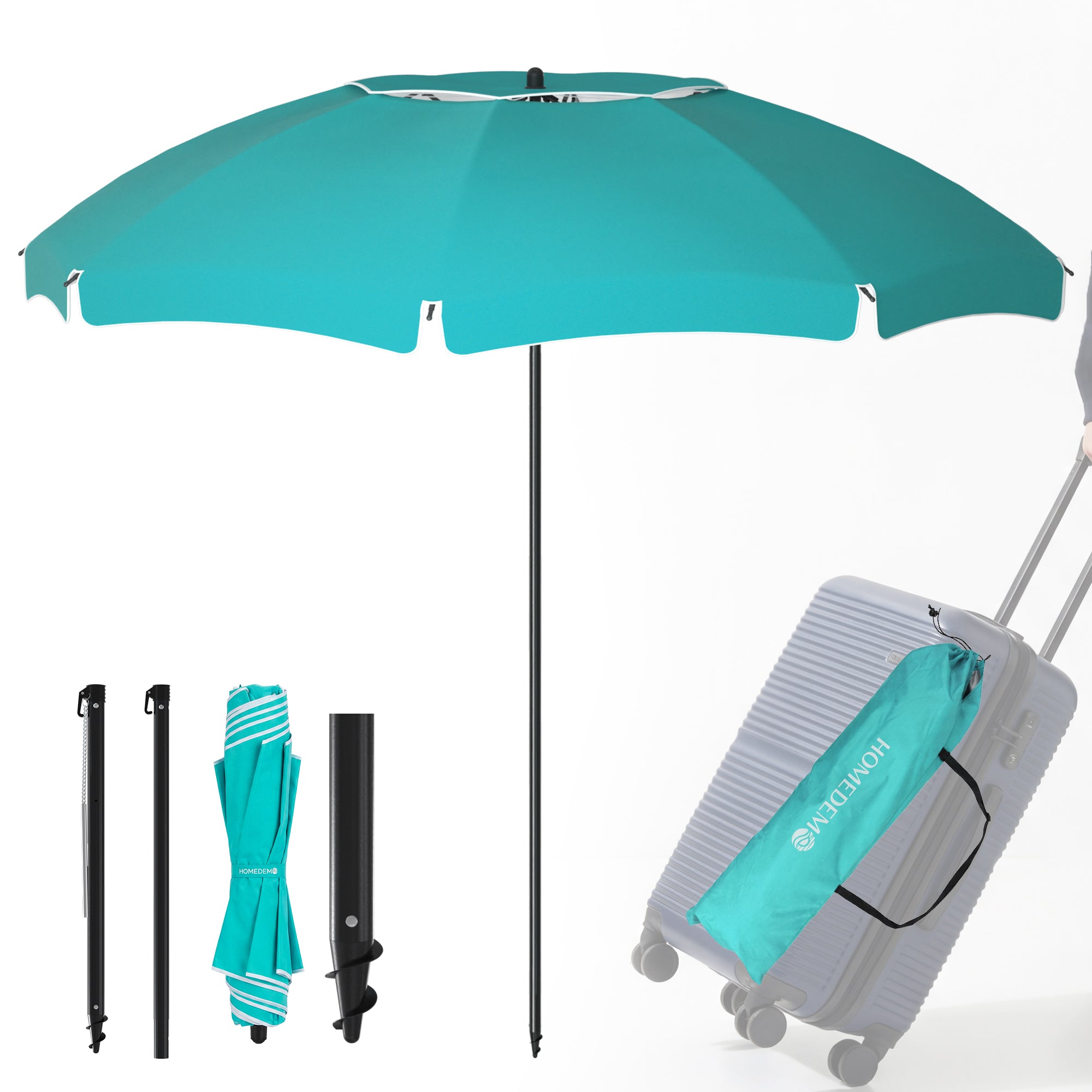 HOMEDEMO Sonnenschirm Mini Für Reisen