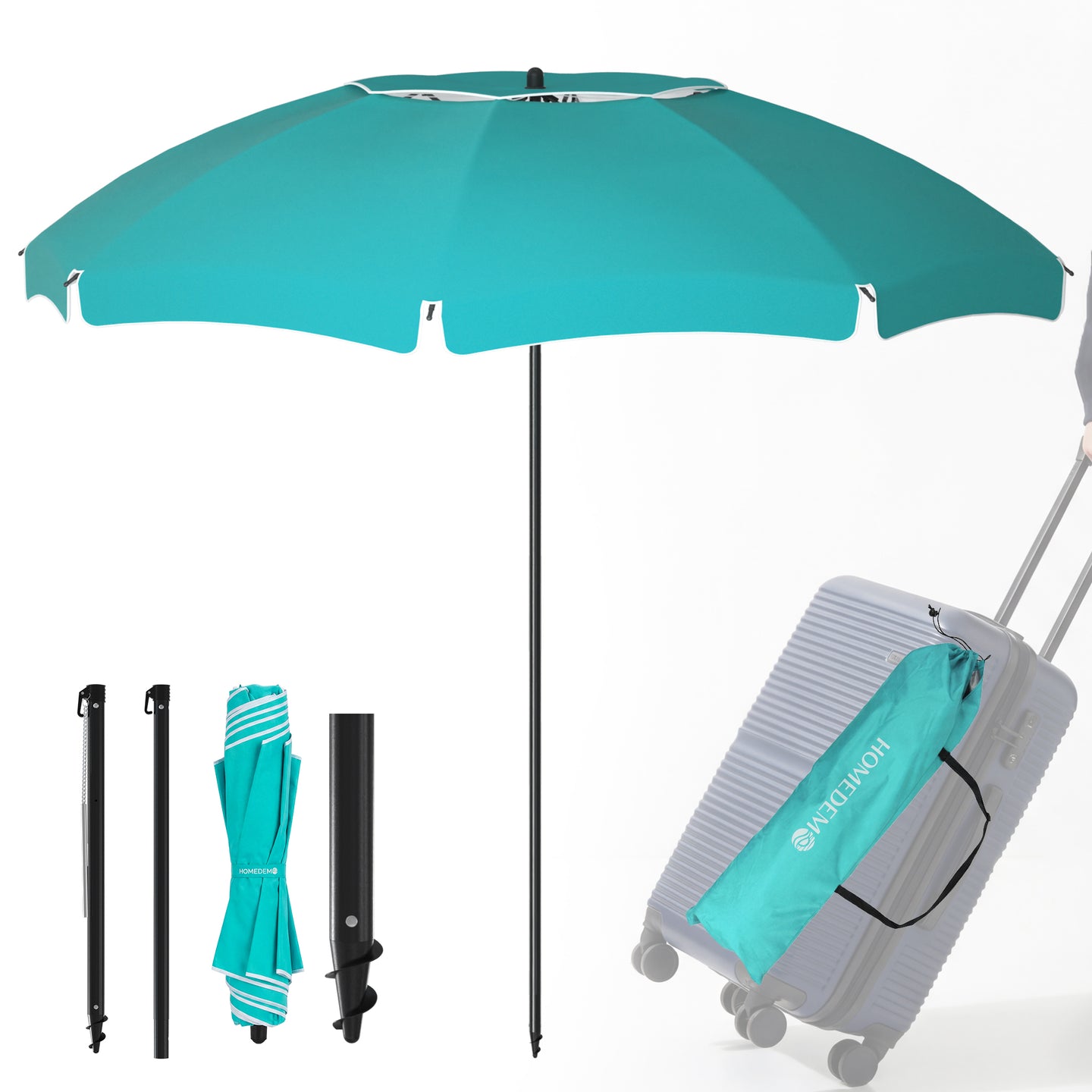 HOMEDEMO Sonnenschirm Mini Für Reisen