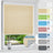HOMEDEMO Plissee ohne Bohren verdunkelung, Thermo Plisseerollo Klemmfix, Hellbeige