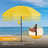 HOMEDEMO Sonnenschirm Strandschirm mit Bodenhülse, Gartenschirm Marktschirm