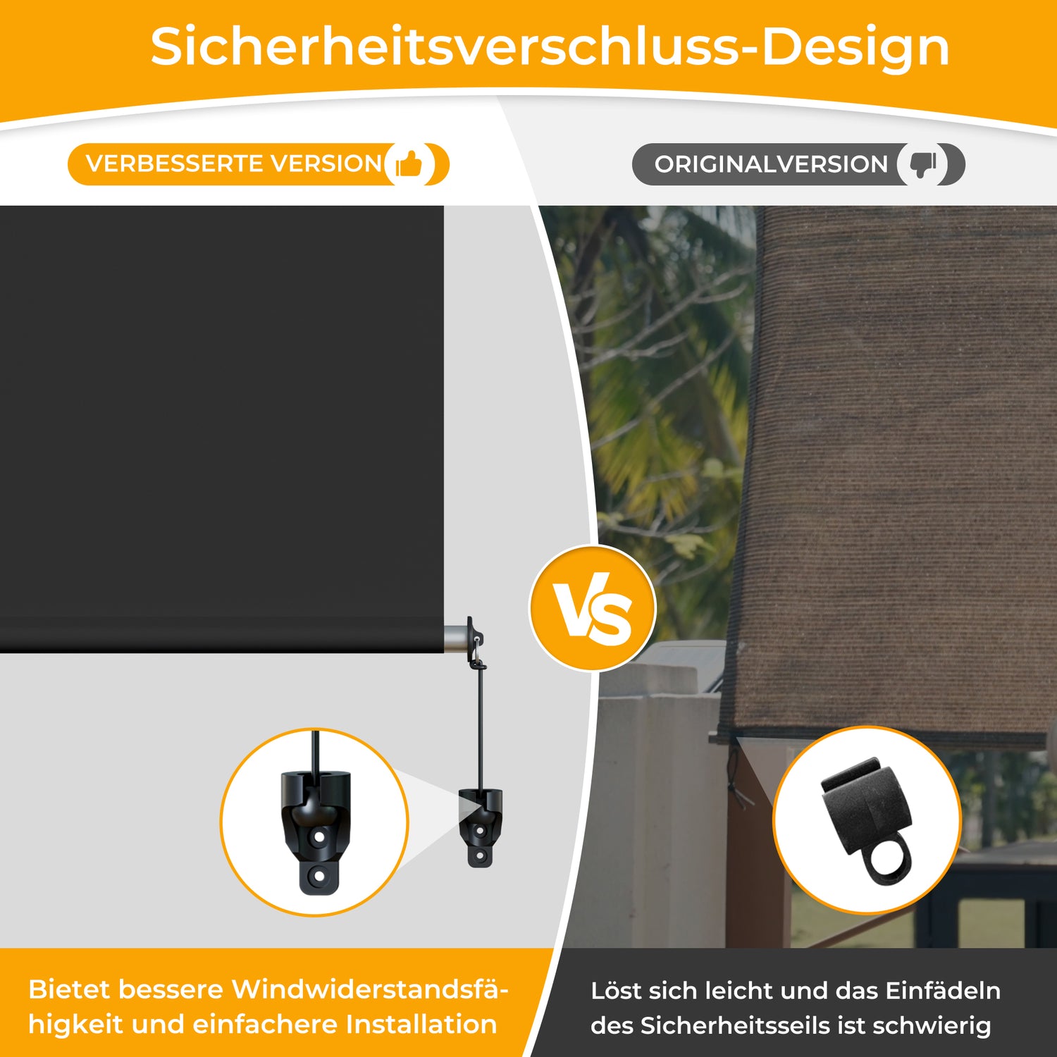 Außenrollo Senkrechtmarkise