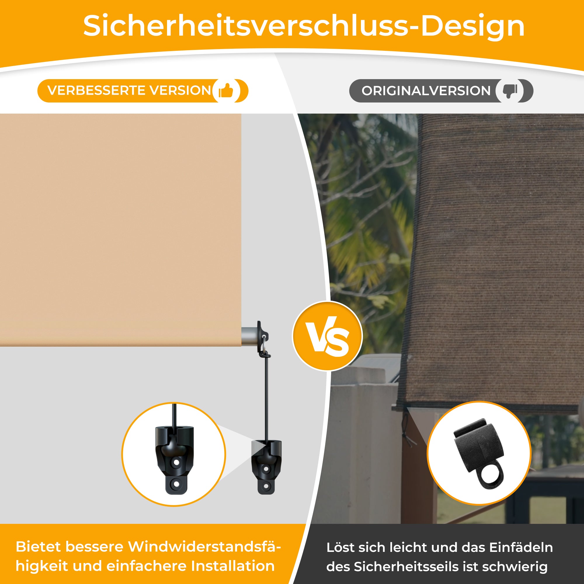 Außenrollo Senkrechtmarkise