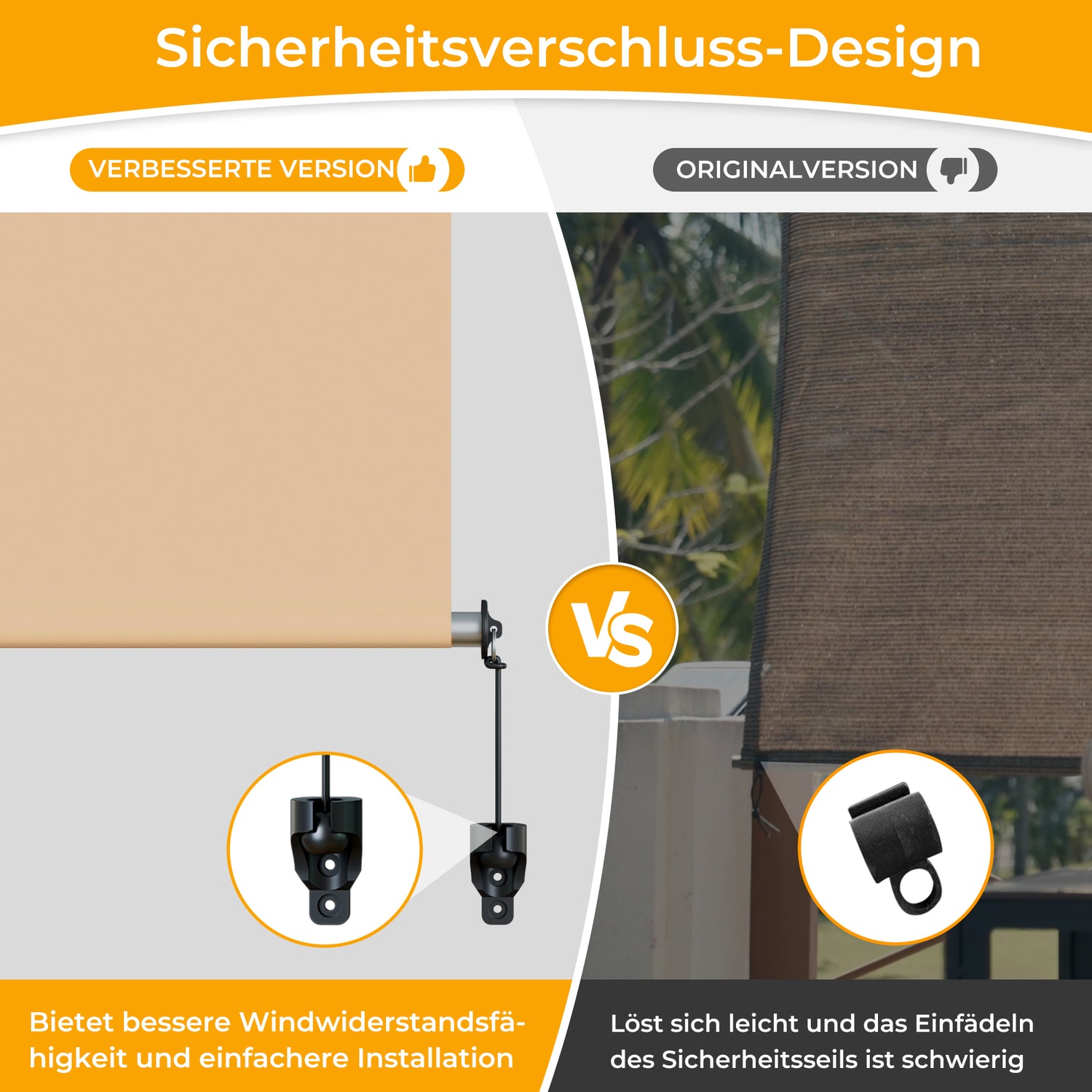 Außenrollo Senkrechtmarkise