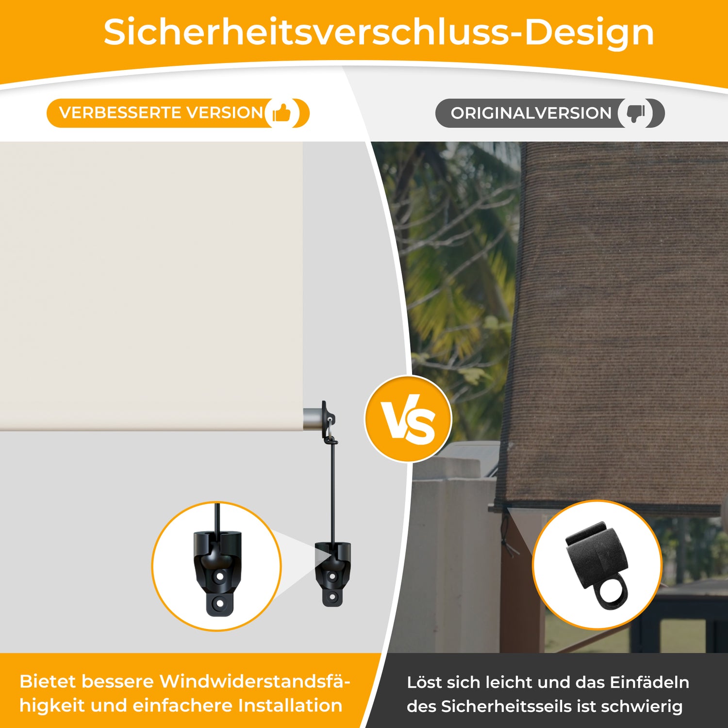 Außenrollo Senkrechtmarkise