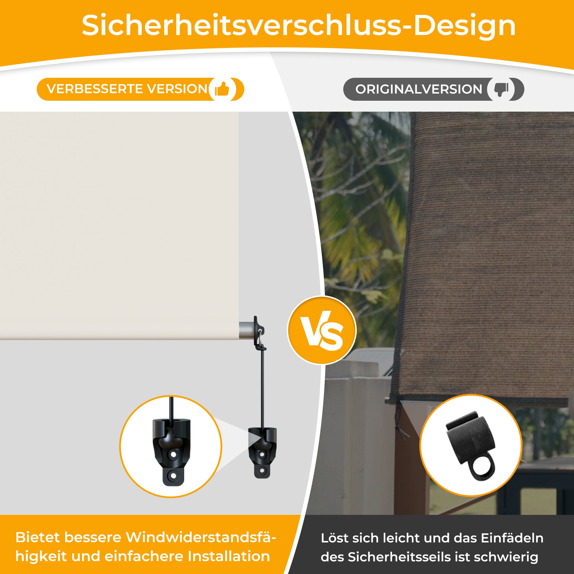 Außenrollo Senkrechtmarkise