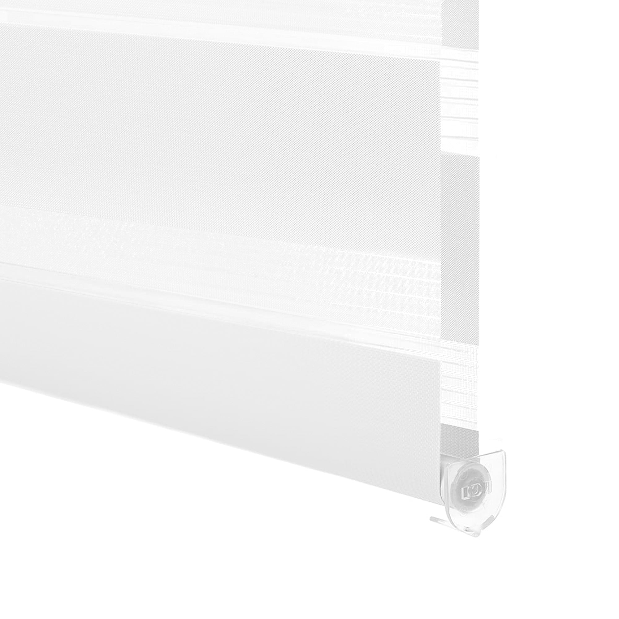 HOMEDEMO Doppelrollo Klemmfix ohne Bohren & mit Bohren, Rollos für Fenster und Tür,Weiß,Grau,Weiß-Schwarz