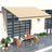 HOMEDEMO Gelenkarmmarkise Markise mit Handkurbel,Sonnenmarkise Terrassenmarkise Winkel Einstellung(5-60°)