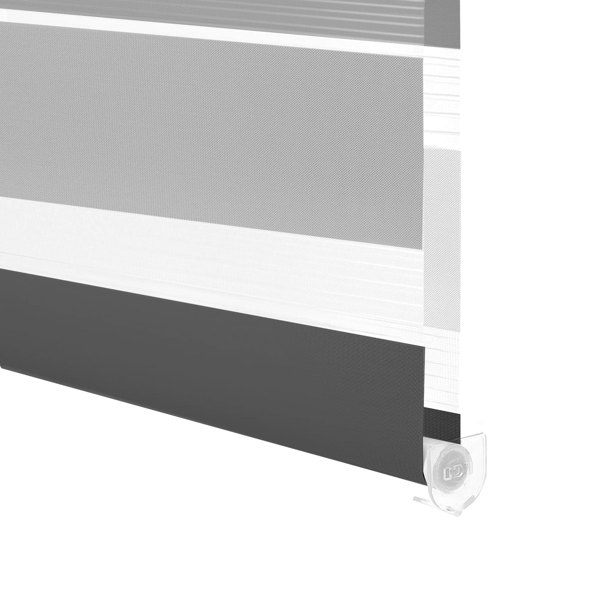 HOMEDEMO Doppelrollo Klemmfix ohne Bohren & mit Bohren, Rollos für Fenster und Tür
