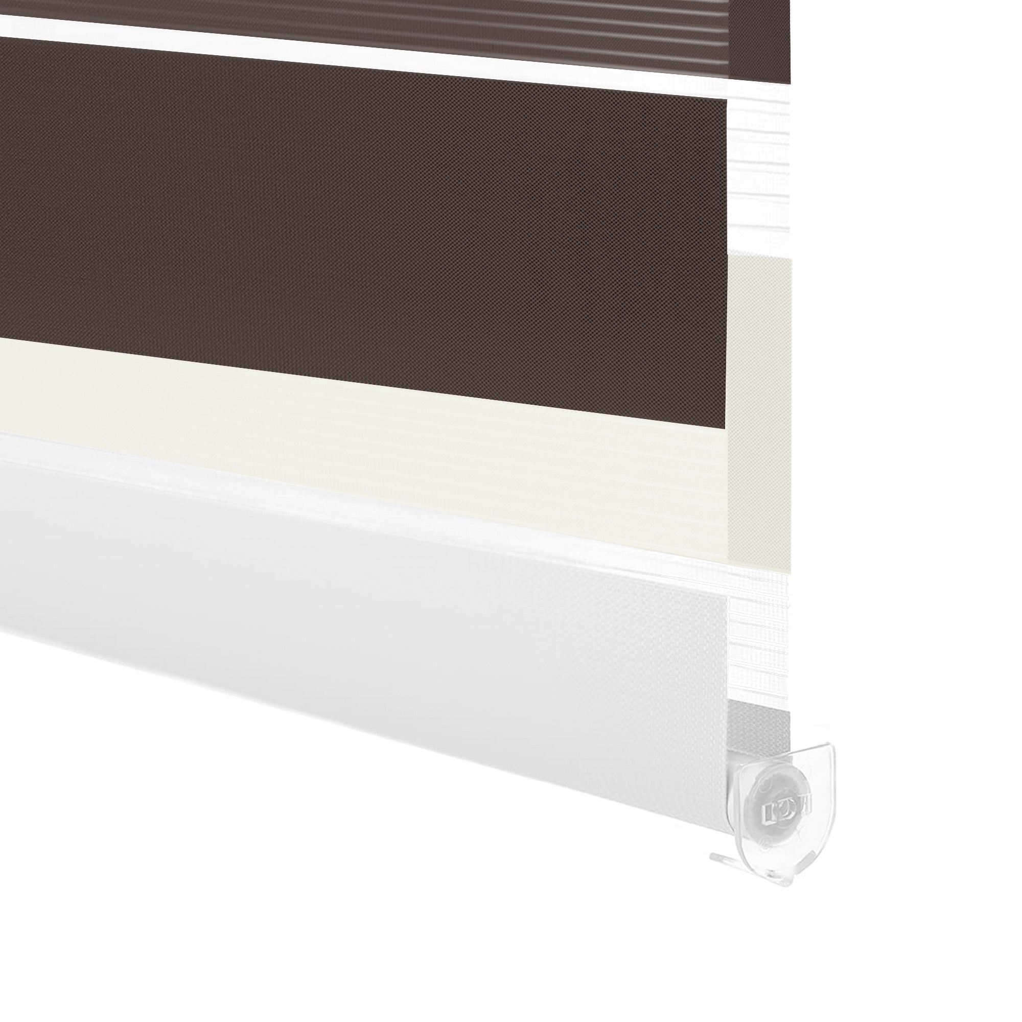 HOMEDEMO Doppelrollo Klemmfix ohne Bohren & mit Bohren, Rollos für Fenster und Tür