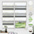HOMEDEMO Doppelrollo Klemmfix ohne Bohren & mit Bohren, Rollos für Fenster und Tür