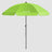 High-quality, durable Apple Green beach umbrella Front view shows the entire umbrella and the black pole