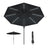 HOMEDEMO LED Gartenschirm mit Kurbel
