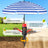 HOMEDEMO Sonnenschirm Strandschirm mit Bodenhülse, Gartenschirm Marktschirm,UV50+