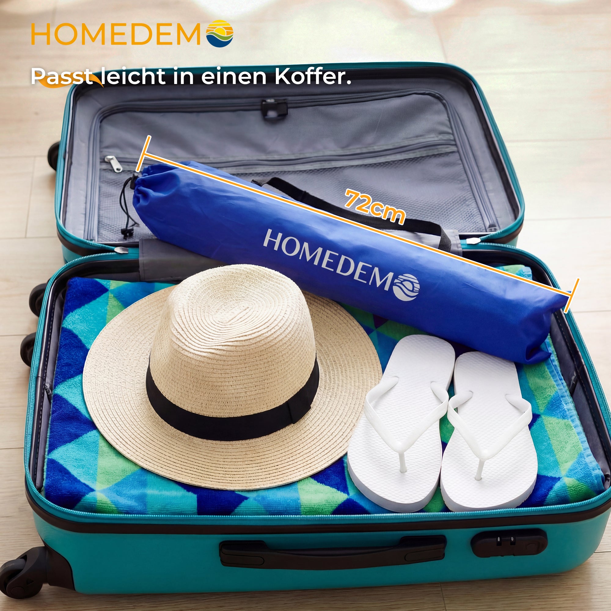 HOMEDEMO Sonnenschirm Mini Für Reisen