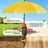 HOMEDEMO Sonnenschirm Strandschirm mit Bodenhülse, Gartenschirm Marktschirm,UV50+