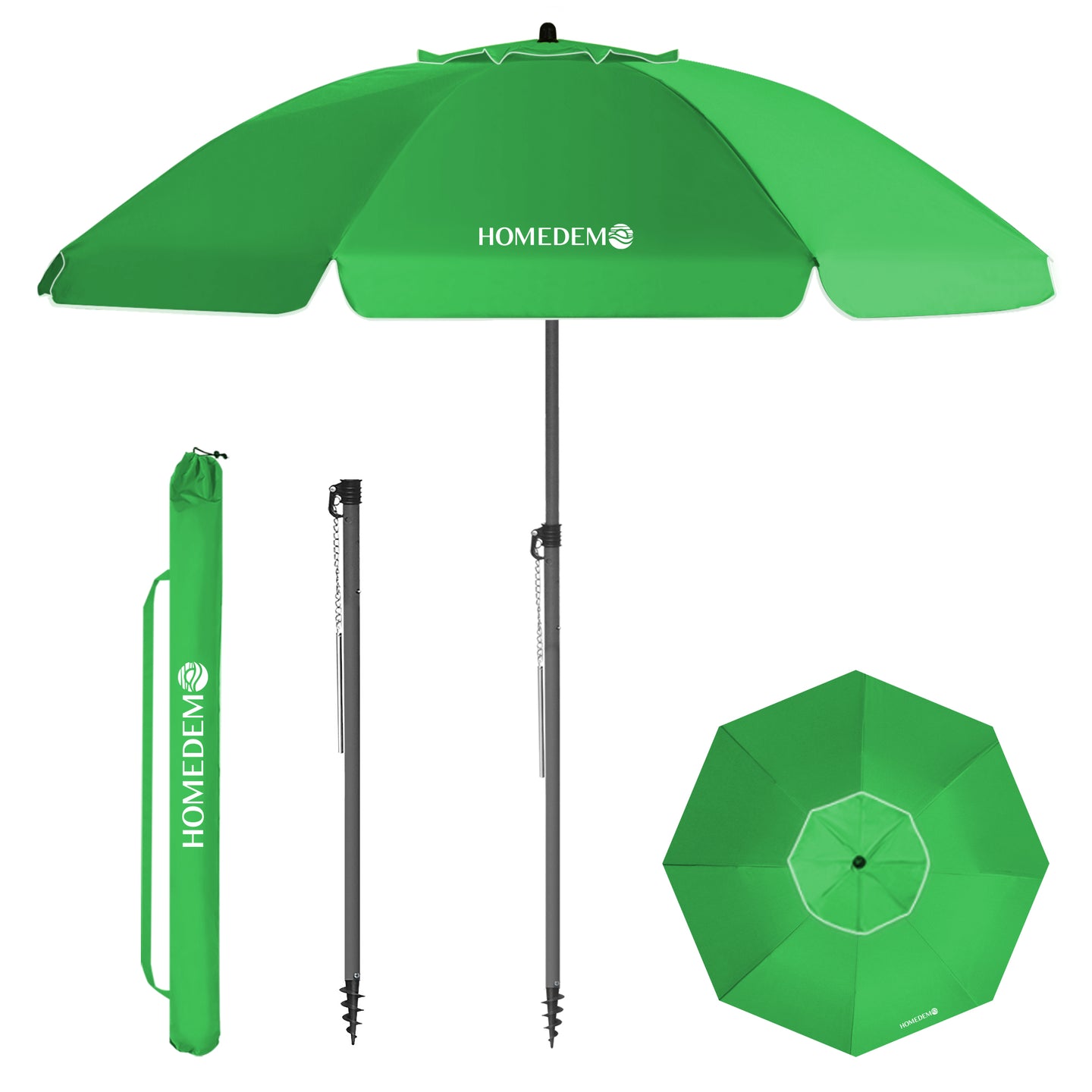 HOMEDEMO Strandschirm für draußen sonnenschirm