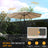 HOMEDEMO Aluminium Gartenschirm mit Kurbel