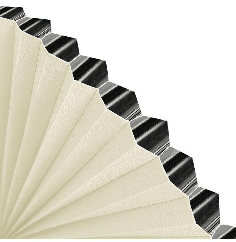 HOMEDEMO Wabenplissee Plissee ohne Bohren Klemmfix Verdunklung Thermo Zweifarbig