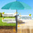 HOMEDEMO Sonnenschirm Strandschirm mit Bodenhülse, Gartenschirm Marktschirm