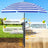 HOMEDEMO Sonnenschirm Strandschirm mit Bodenhülse, Gartenschirm Marktschirm