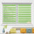 HOMEDEMO Doppelrollo Klemmfix ohne Bohren & mit Bohren, Rollos für Fenster und Tür,Leinen-grau,Weiss-grau-grün,Grün,Leinen