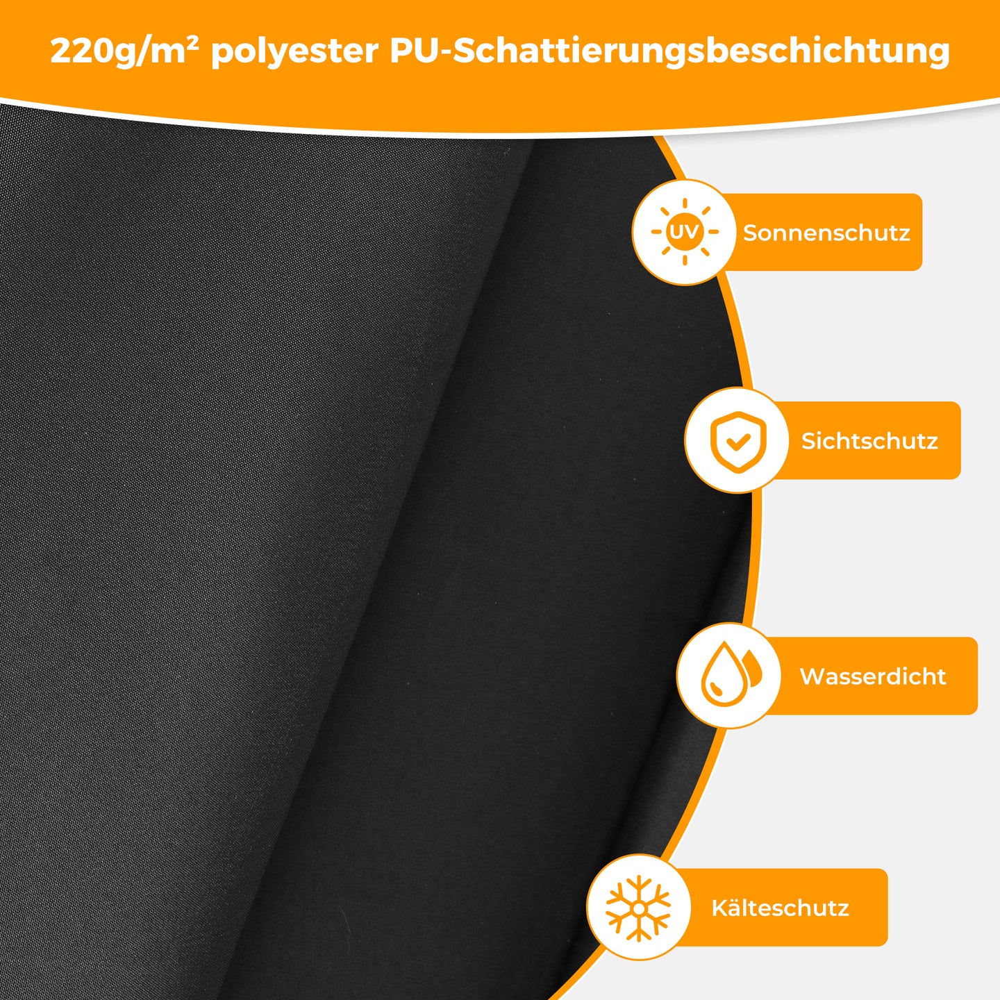 HOMEDEMO Senkrechtmarkise,Außenrollo mit Einstellbare Handkurbel & Alu-Kassette