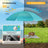HOMEDEMO Sonnenschirm Strandschirm mit Bodenhülse, Gartenschirm Marktschirm,UV50+