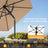HOMEDEMO Rechteckiger Aluminium Gartenschirm
