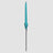 High-quality, durable Turquoise beach umbrellas Frontal view when closed up into a strip