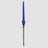 High-quality, durable Blue beach umbrellas Frontal view when closed up into a strip