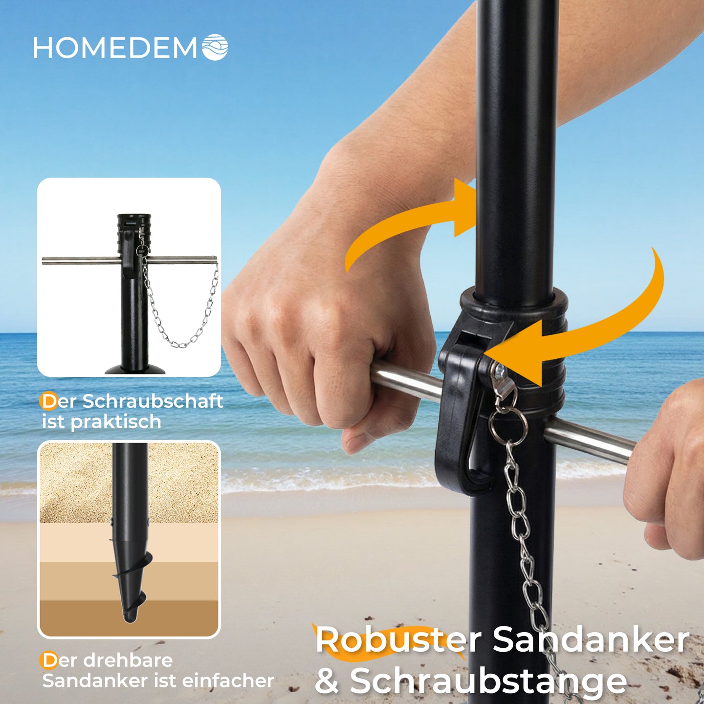 HOMEDEMO Sonnenschirm Mini Für Reisen