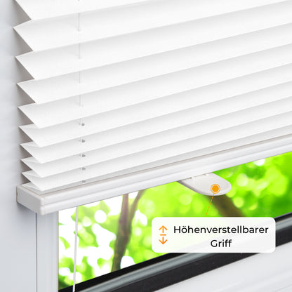 HOMEDEMO Plissee Klemmfix-Weiß