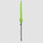 High-quality, durable Apple Green beach umbrellas Frontal view when closed up into a strip