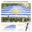 HOMEDEMO Sonnenschirm Strandschirm mit Bodenhülse, Gartenschirm Marktschirm,UV50+