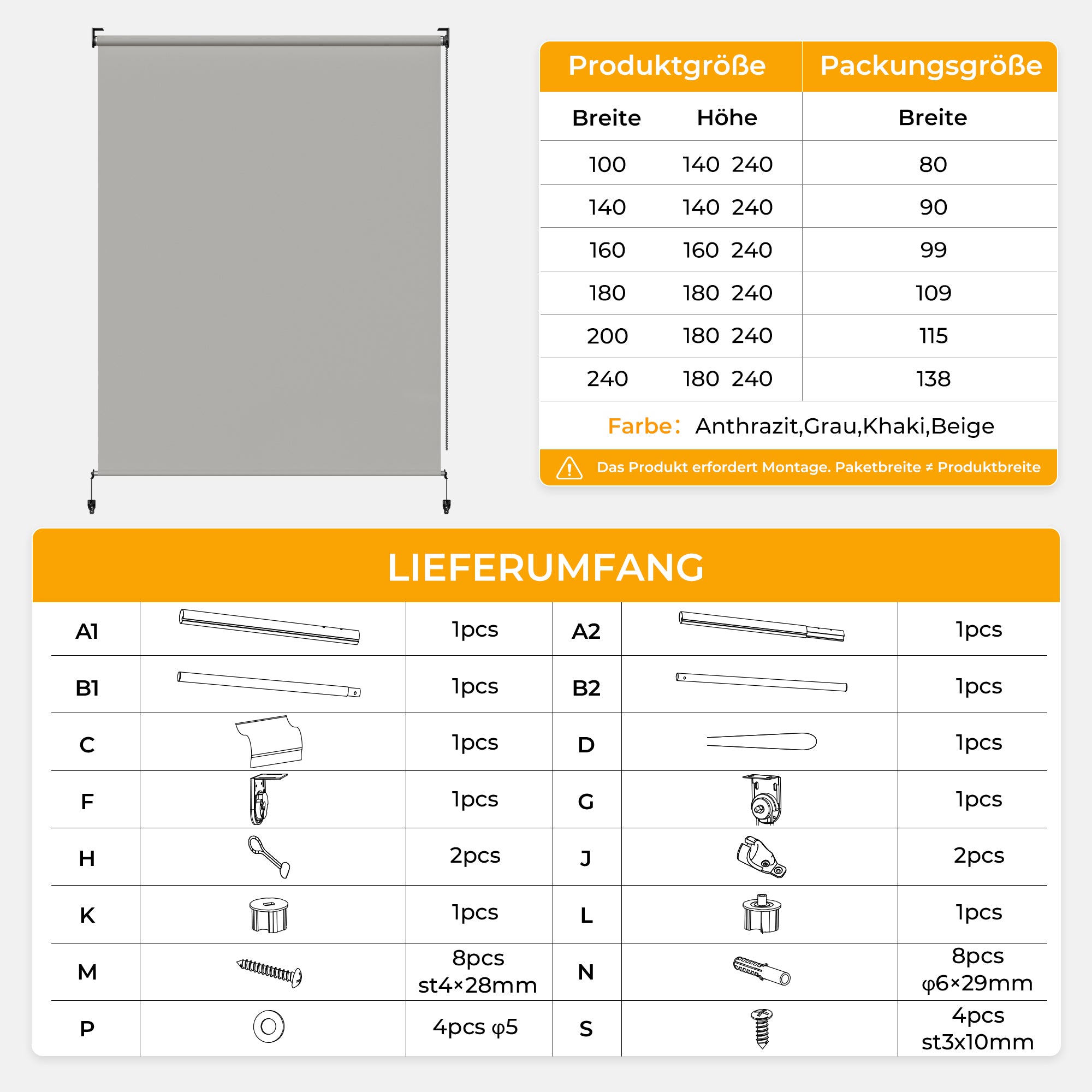 Außenrollo Senkrechtmarkise