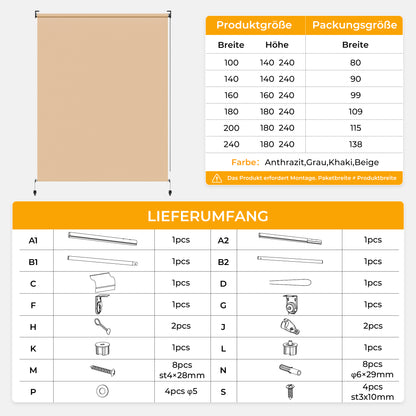 Außenrollo Senkrechtmarkise