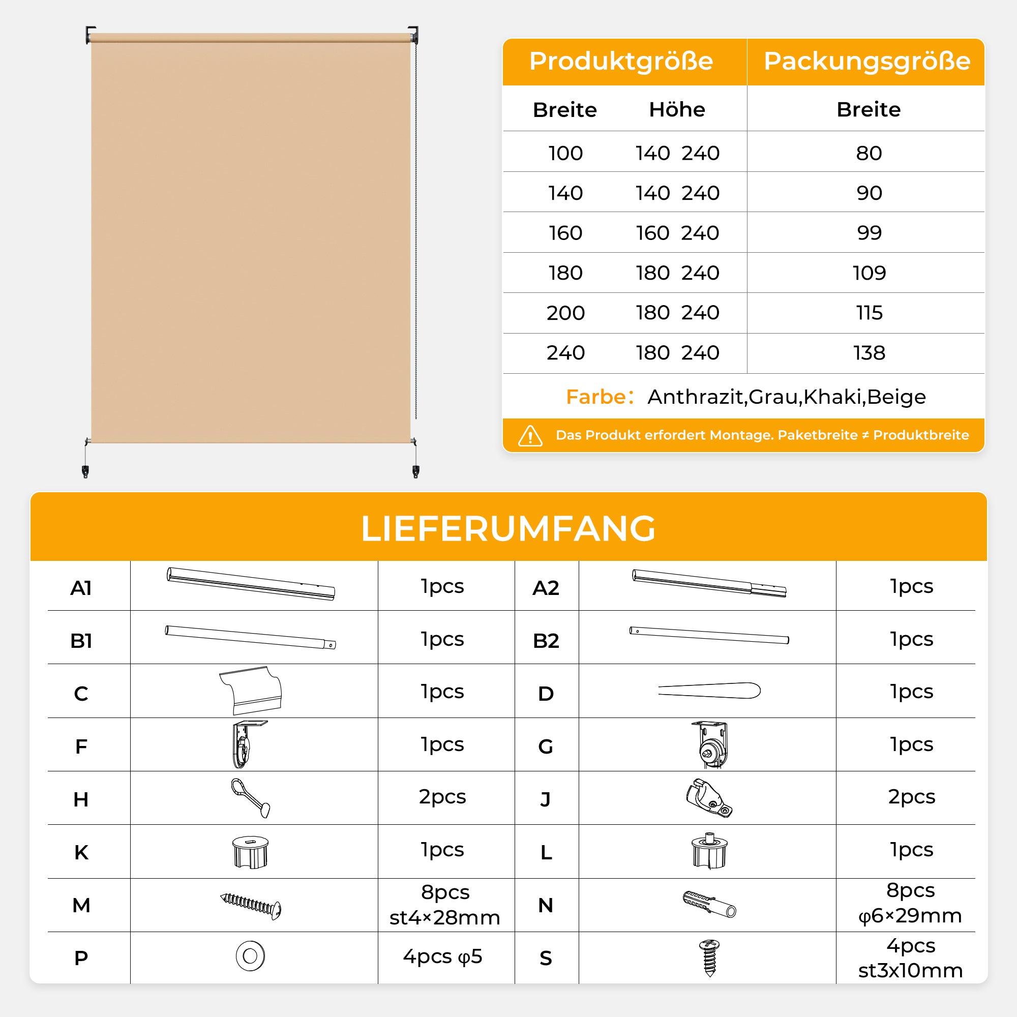 Außenrollo Senkrechtmarkise
